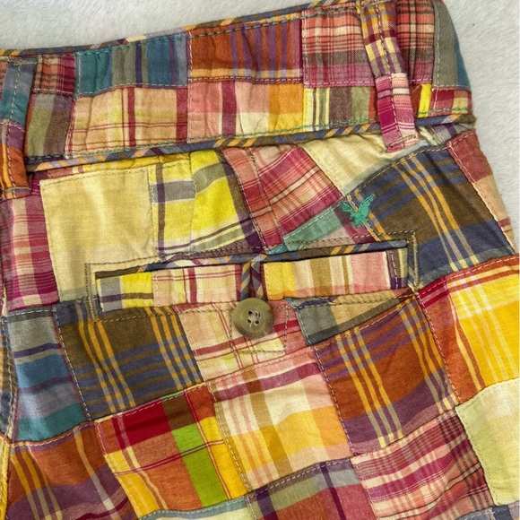 American Eagle Outfitters Multicolor Patchwork Shorts, size 4, 90s, Y2K - Picture 4 of 4